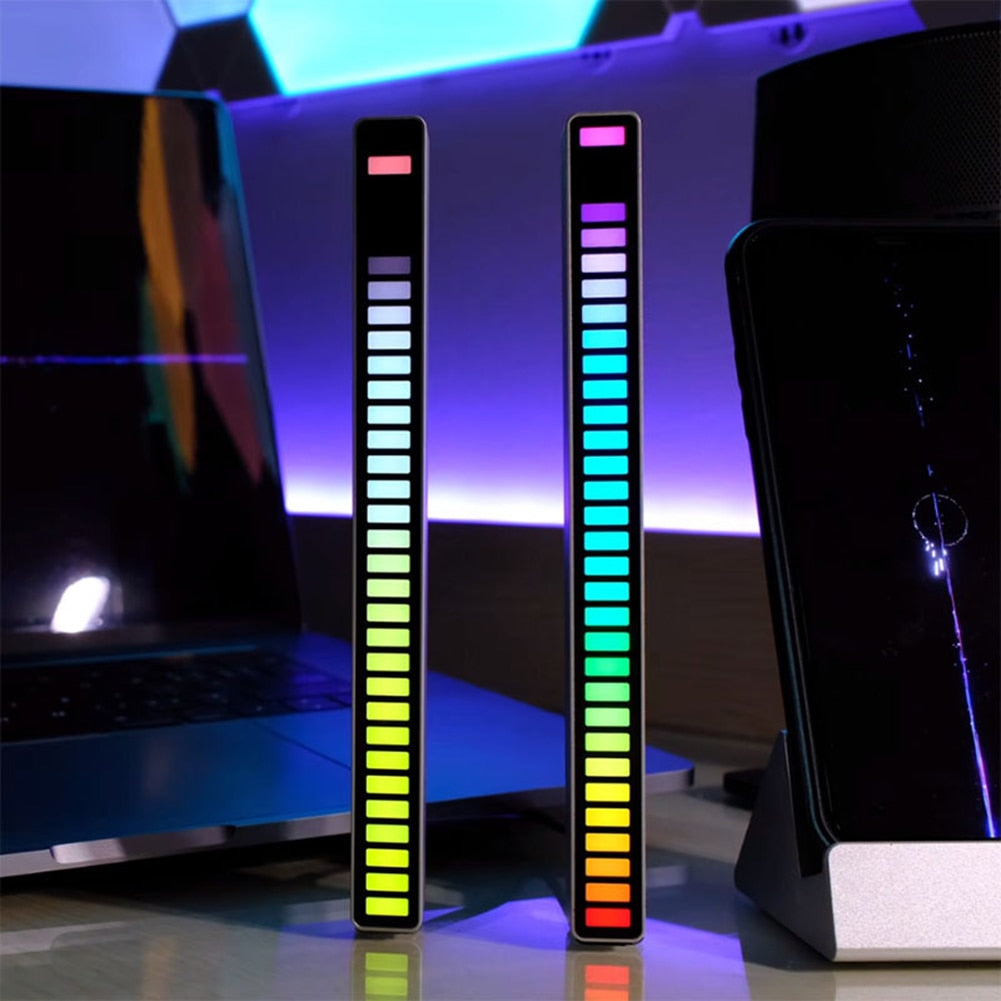RGB Sound Reactive Light Bar USB Rechargeable Music LED Light