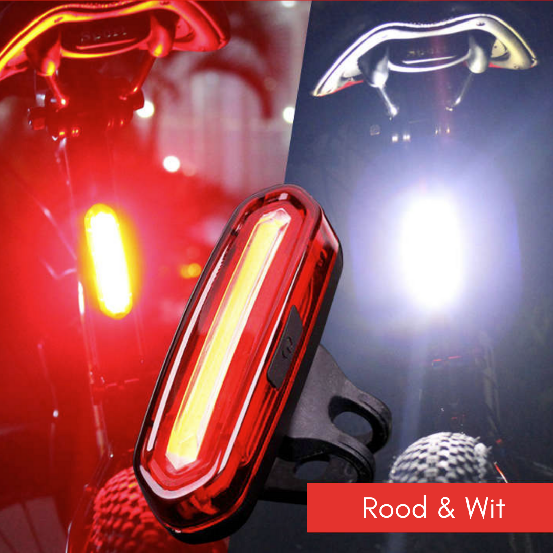 Rechargeable Bike Tail Light USB Safety Warning Lamp Waterproof Cycling Rear LED Light