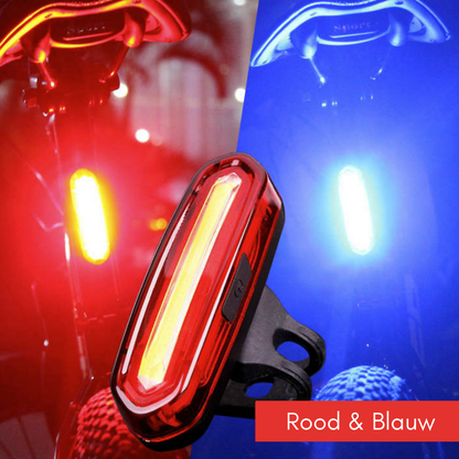 Rechargeable Bike Tail Light USB Safety Warning Lamp Waterproof Cycling Rear LED Light