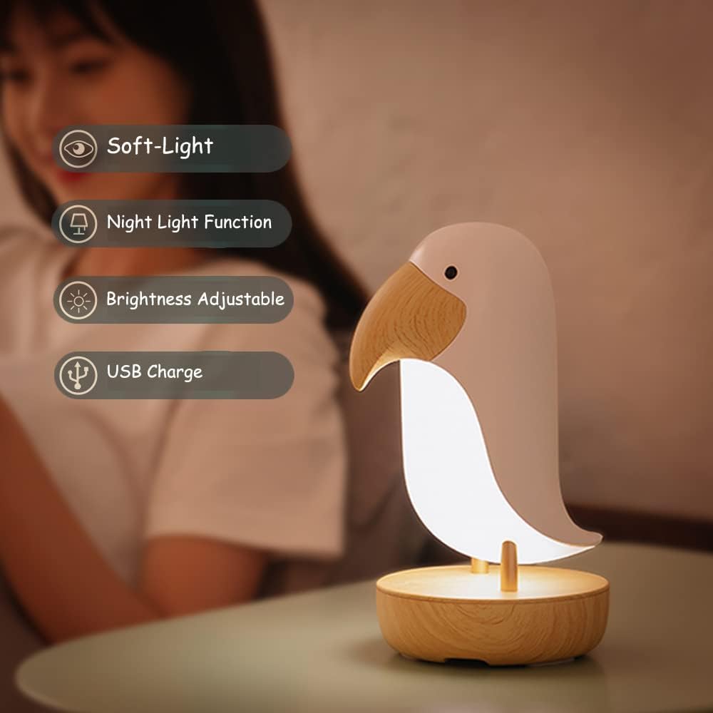 Rechargeable Bird LED Night Lamp – PeckLight Decorative Table Lamp