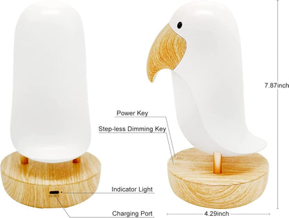 Rechargeable Bird LED Night Lamp – PeckLight Decorative Table Lamp