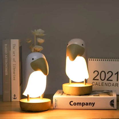 Rechargeable Bird LED Night Lamp – PeckLight Decorative Table Lamp