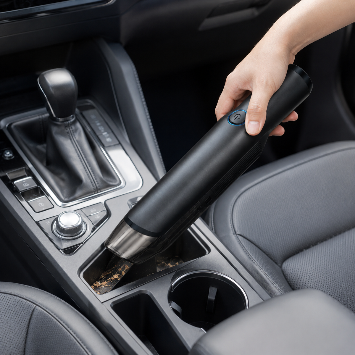 Rechargeable Cordless Car Vacuum Cleaner with Compact Handheld Design