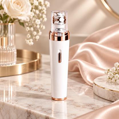 Rechargeable Facial Hair Remover with Gentle Protective Head and Quiet Operation
