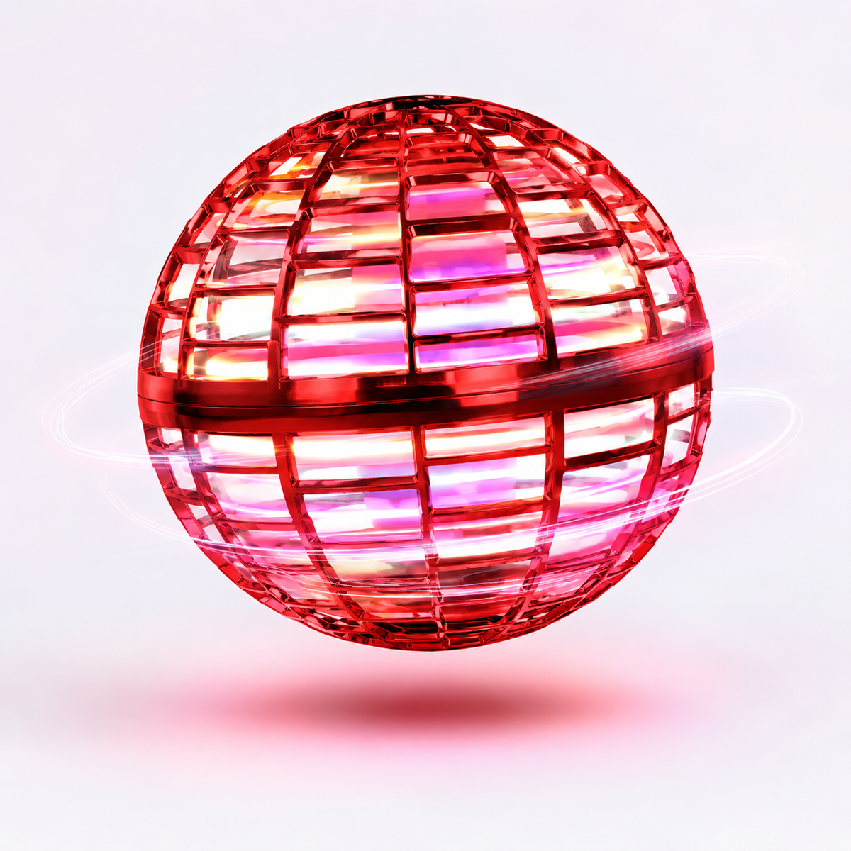 Rechargeable Flying Ball Toy with LED Lights and Interactive Hovering Action