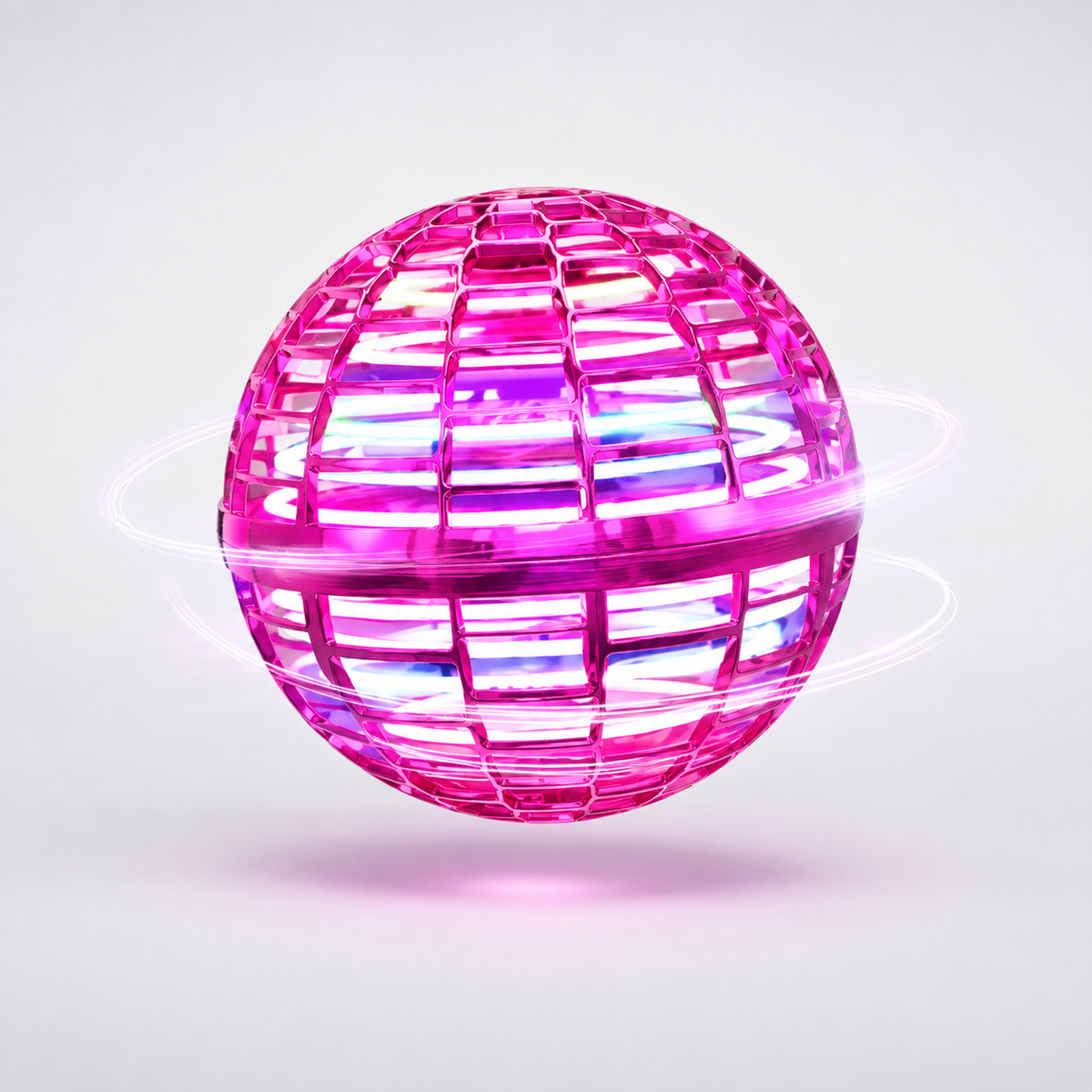 Rechargeable Flying Ball Toy with LED Lights and Interactive Hovering Action
