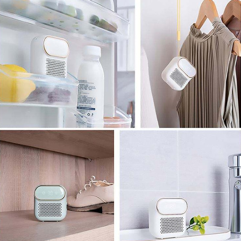 Rechargeable Fridge Deodorizer Ozone Air Purifier for Odor and Bacteria Control