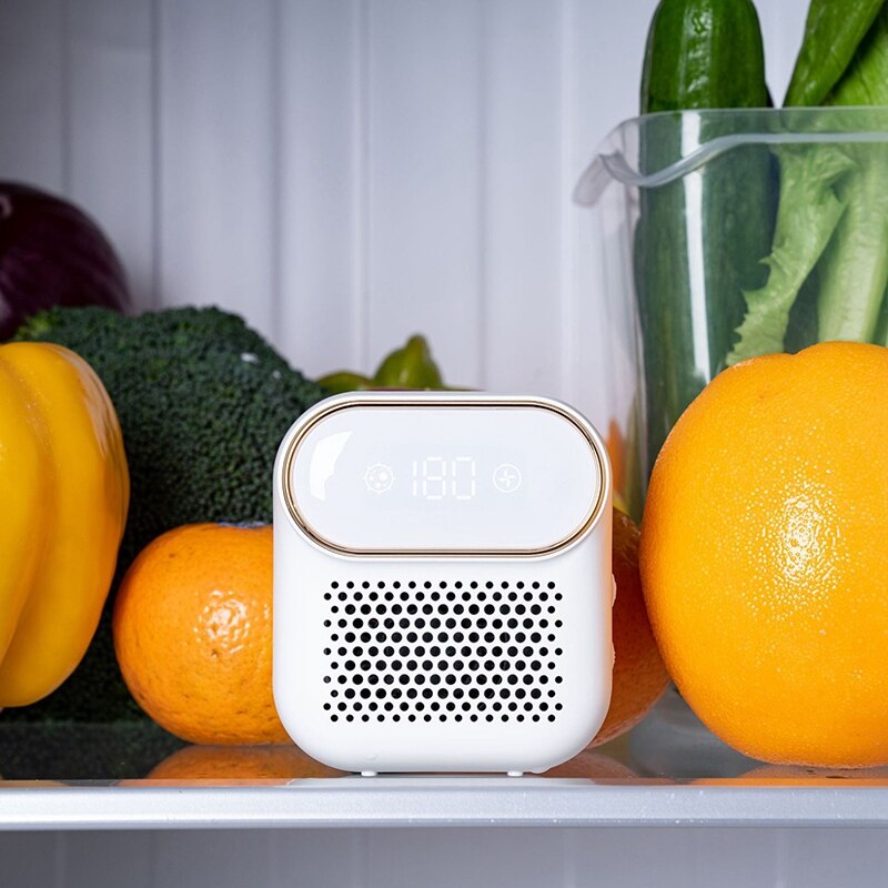 Rechargeable Fridge Deodorizer Ozone Air Purifier for Odor and Bacteria Control