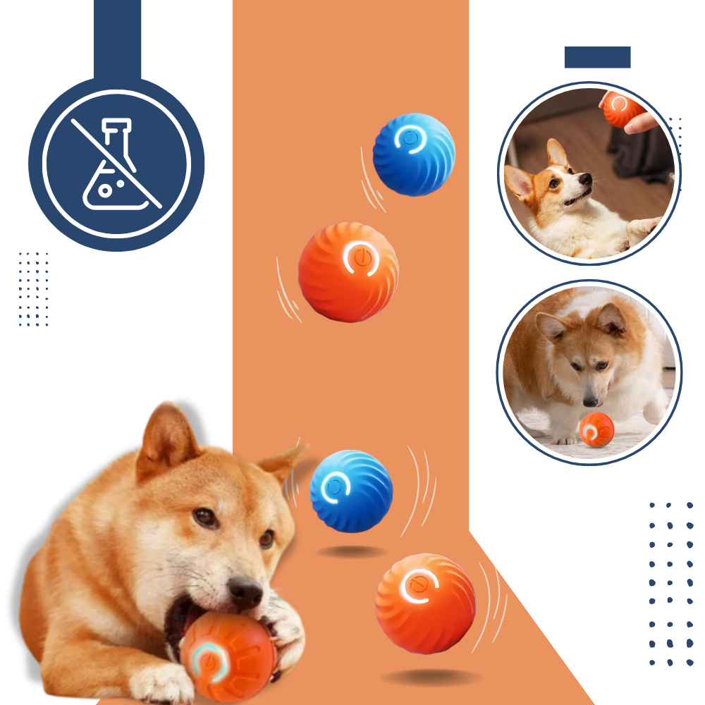 Rechargeable Interactive Dog Ball Durable Obstacle Avoidance Toy