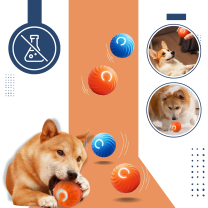Rechargeable Interactive Dog Ball Durable Obstacle Avoidance Toy