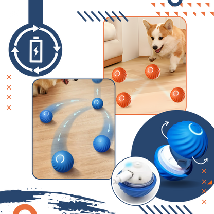 Rechargeable Interactive Dog Ball Durable Obstacle Avoidance Toy
