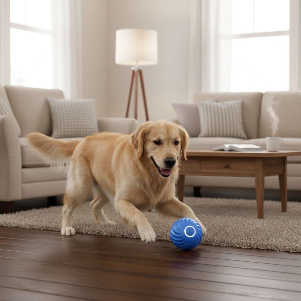 Rechargeable Interactive Dog Ball Durable Obstacle Avoidance Toy