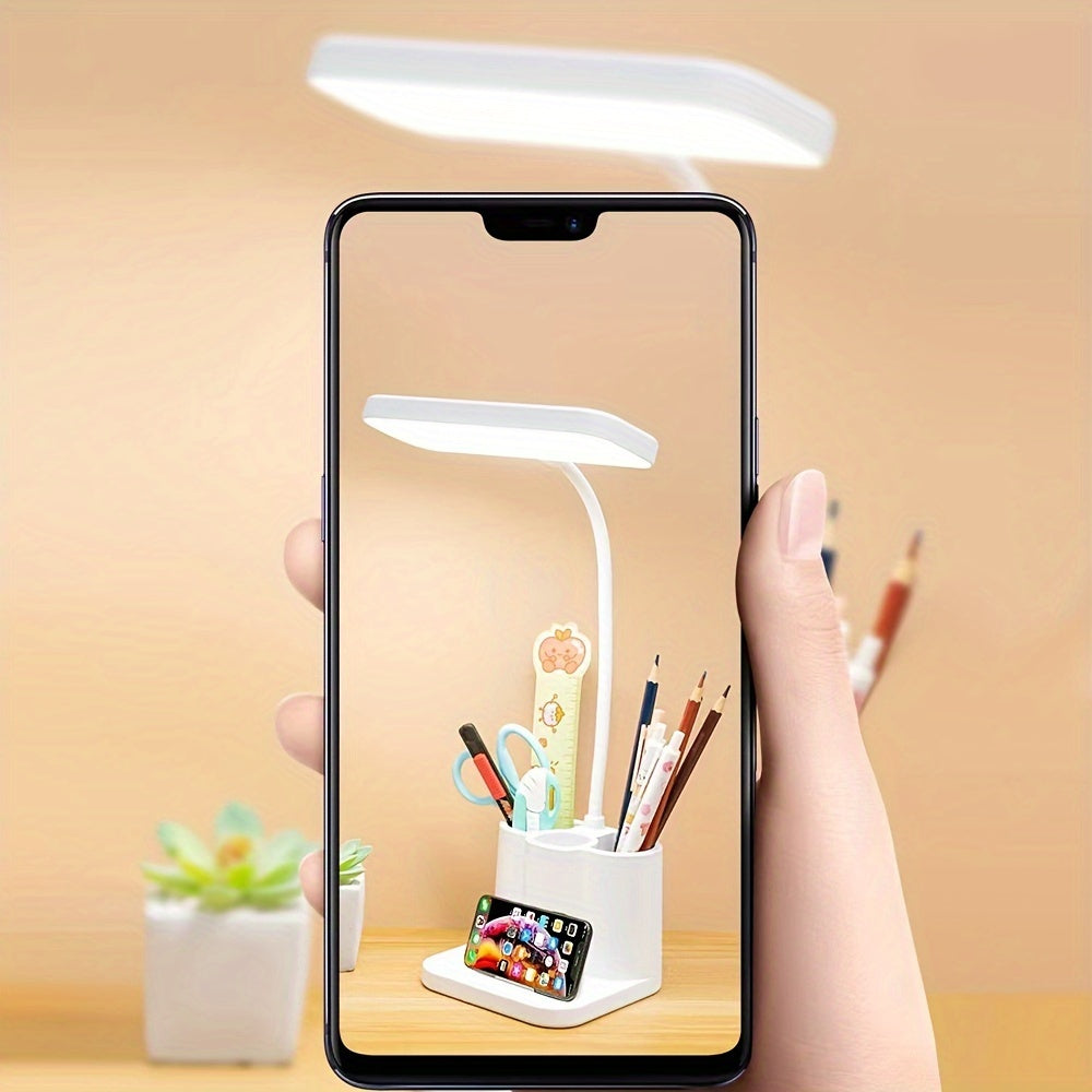 Rechargeable LED Desk Lamp Adjustable Arm Study Reading Light