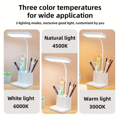 Rechargeable LED Desk Lamp Adjustable Arm Study Reading Light