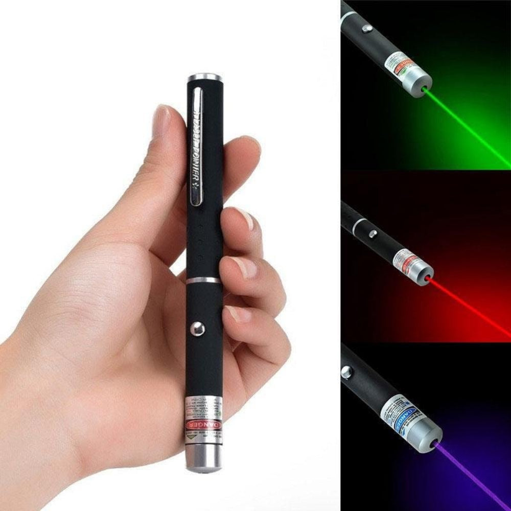 Oplaadbare metalen laserpointer in penstijl, handmodel voor presentaties en demonstraties