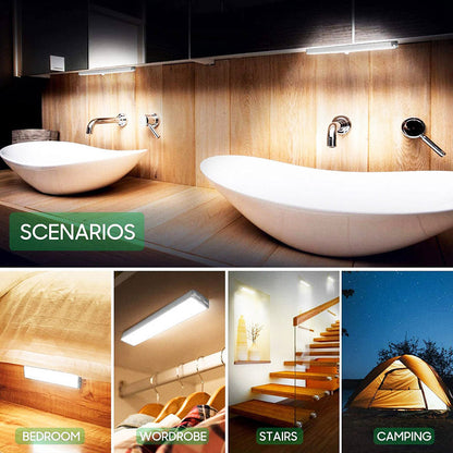 Rechargeable Motion Sensor Night Light Wireless LED Auto On Off Wall Light