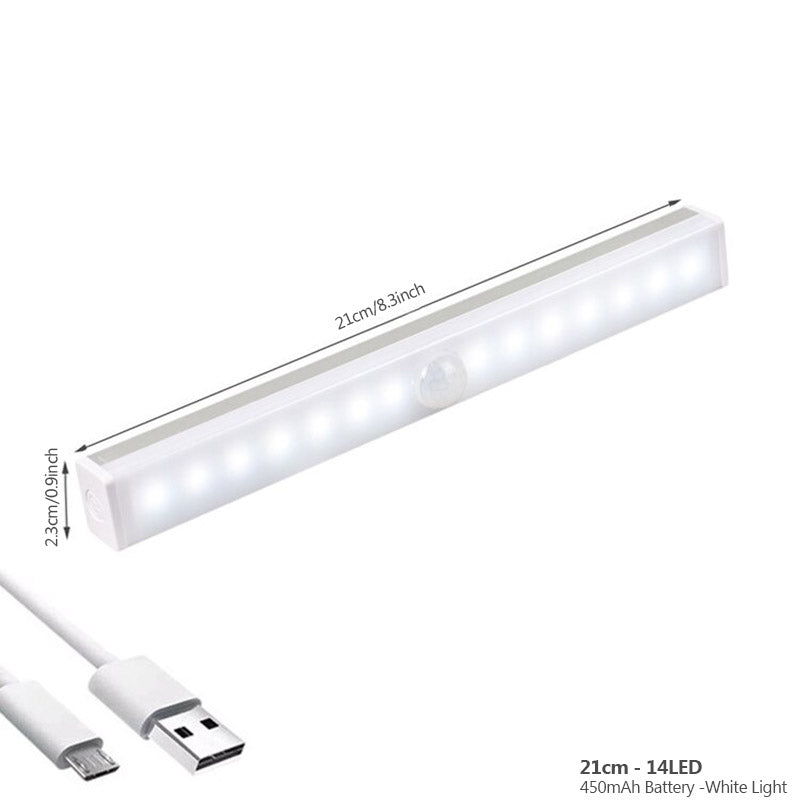 Rechargeable Motion Sensor Night Light Wireless LED Auto On Off Wall Light
