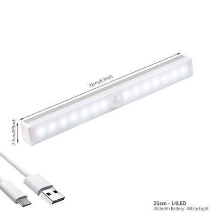 Rechargeable Motion Sensor Night Light Wireless LED Auto On Off Wall Light