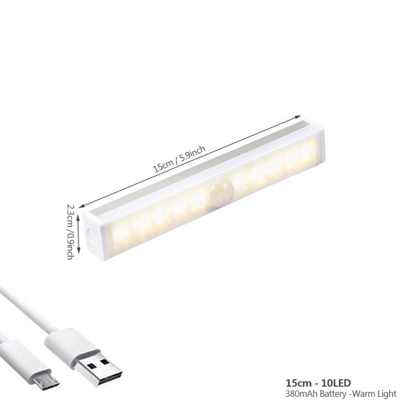 Rechargeable Motion Sensor Night Light Wireless LED Auto On Off Wall Light