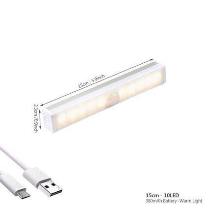 Rechargeable Motion Sensor Night Light Wireless LED Auto On Off Wall Light