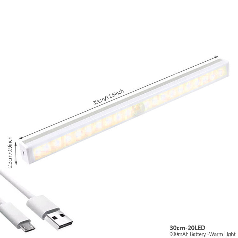 Rechargeable Motion Sensor Night Light Wireless LED Auto On Off Wall Light
