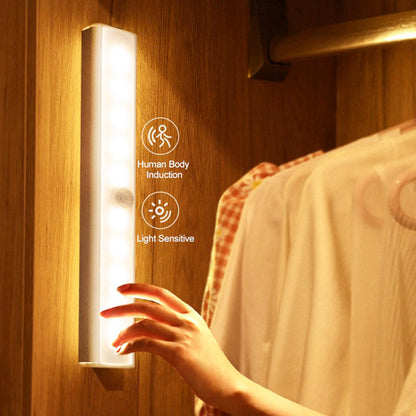Rechargeable Motion Sensor Night Light Wireless LED Auto On Off Wall Light