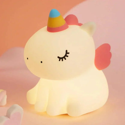 Rechargeable Silicone Animal Night Light for Kids Bedroom