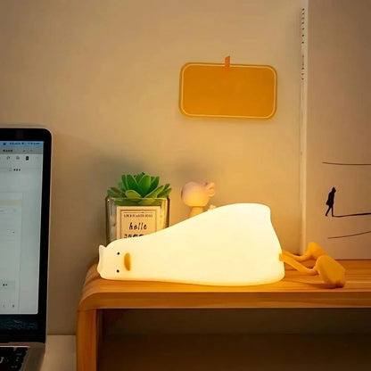 Rechargeable Silicone Animal Night Light for Kids Bedroom
