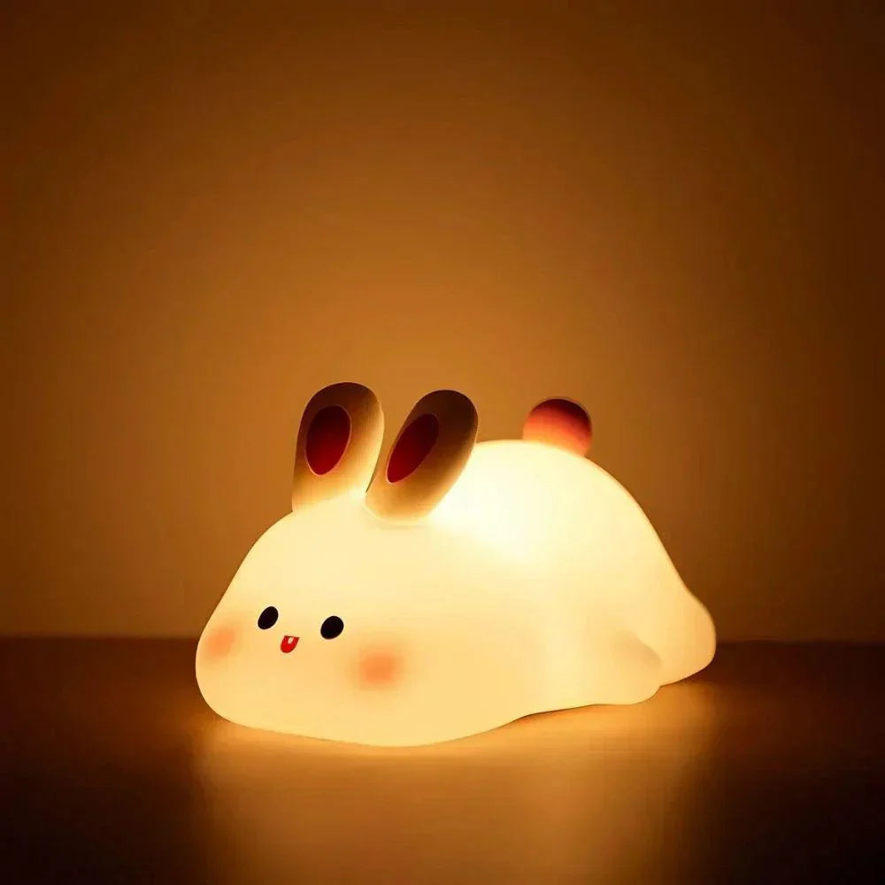 Rechargeable Silicone Animal Night Light for Kids Bedroom