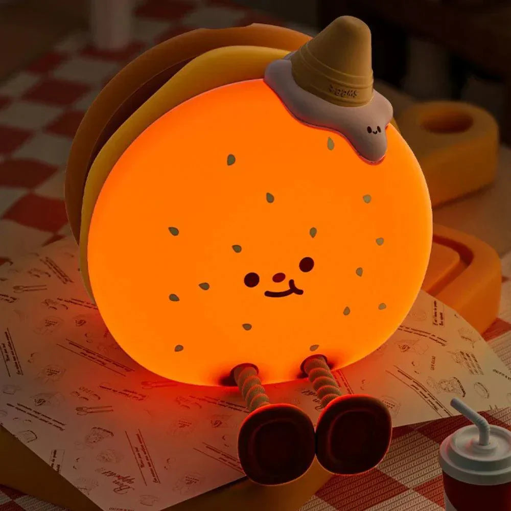 Rechargeable Silicone Animal Night Light for Kids Bedroom