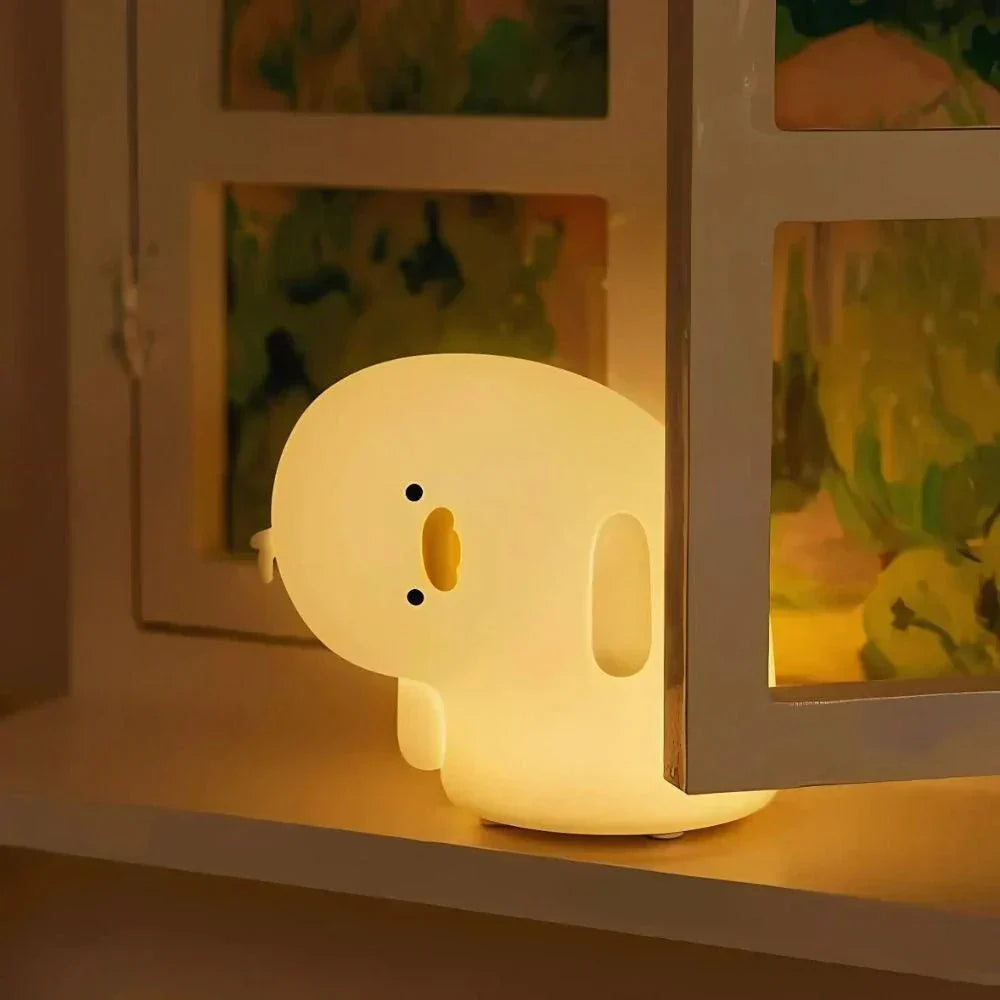 Rechargeable Silicone Animal Night Light for Kids Bedroom