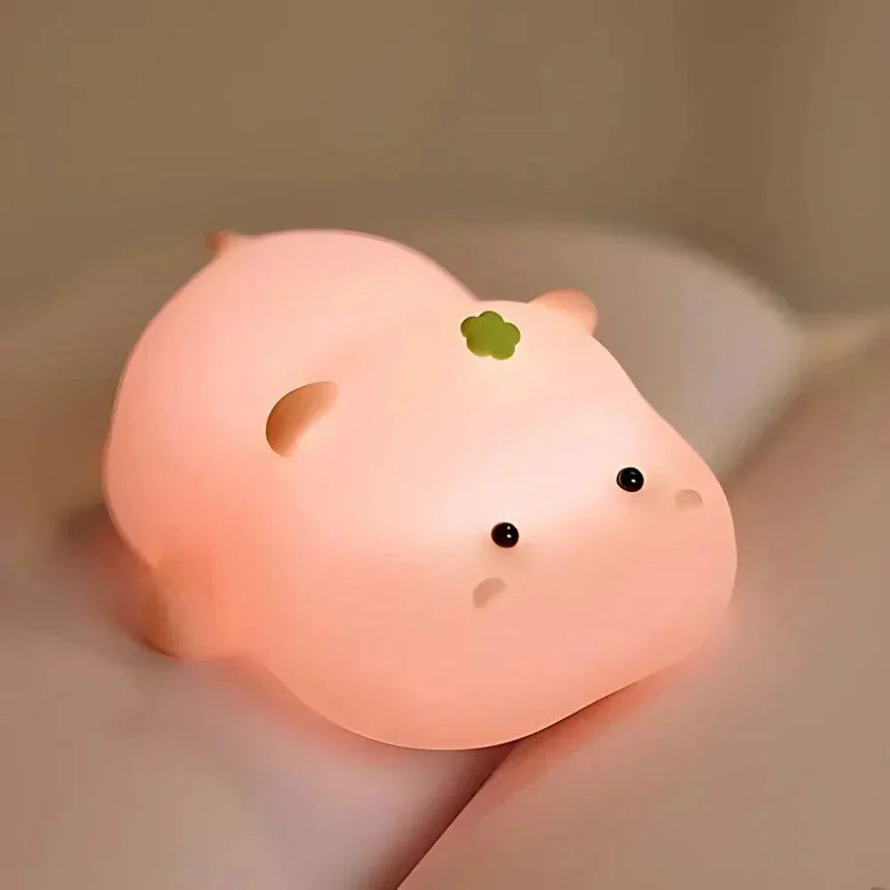 Rechargeable Silicone Animal Night Light for Kids Bedroom