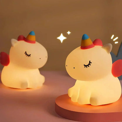 Rechargeable Silicone Animal Night Light for Kids Bedroom