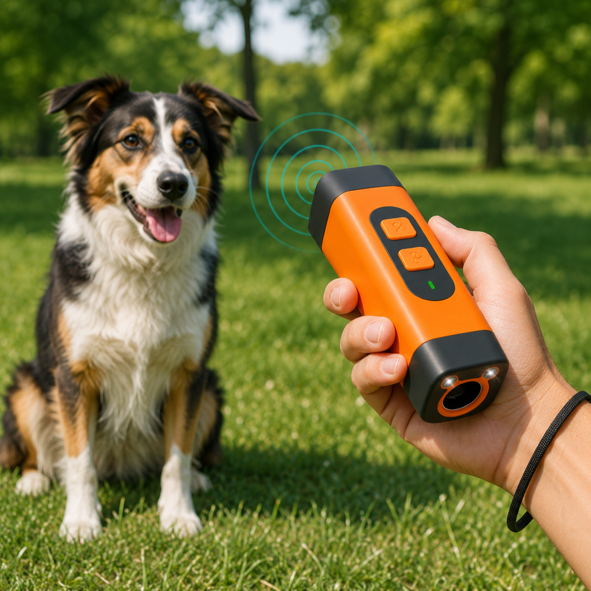 Rechargeable Ultrasonic Handheld Dog Training Device