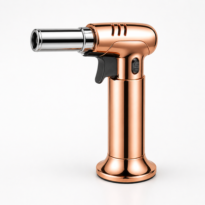 Refillable Butane Kitchen Torch with Adjustable Flame for Caramelising, Browning and Cooking