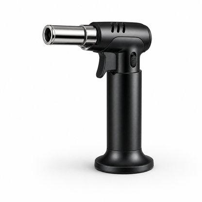 Refillable Butane Kitchen Torch with Adjustable Flame for Caramelising, Browning and Cooking