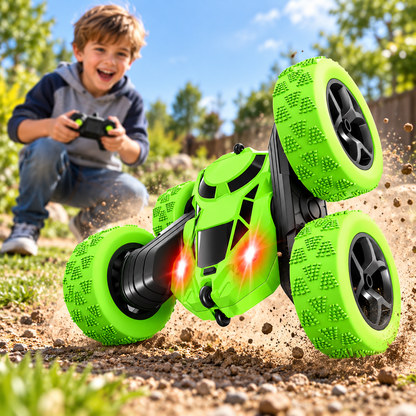Remote Control RC Stunt Car with 360° Flips and Off-Road Tires