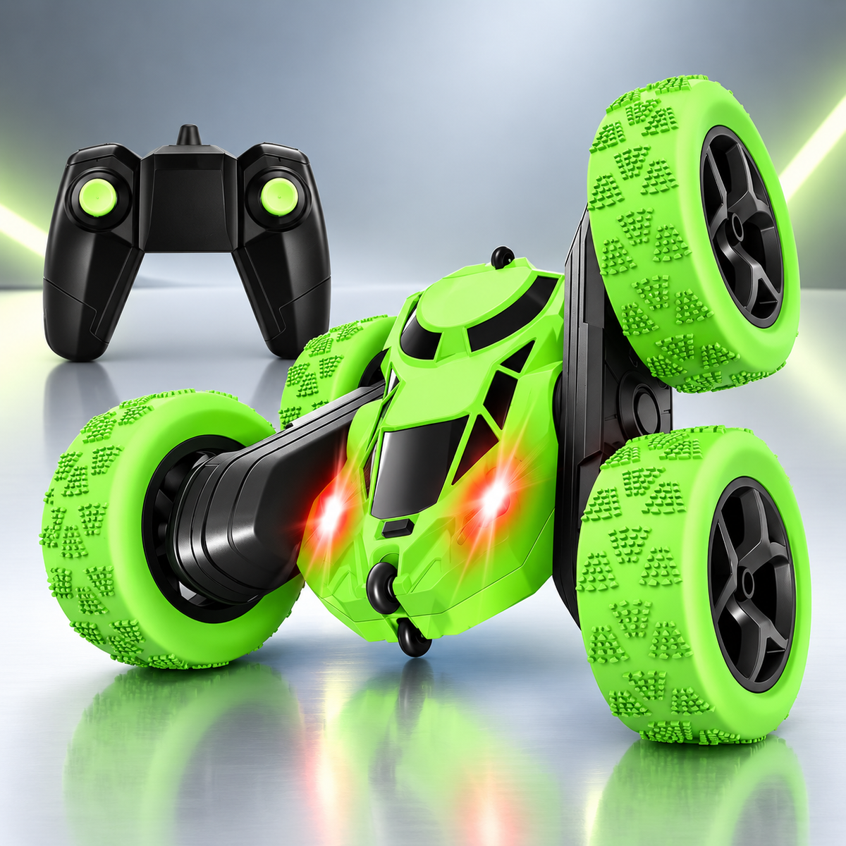 Remote Control RC Stunt Car with 360° Flips and Off-Road Tires