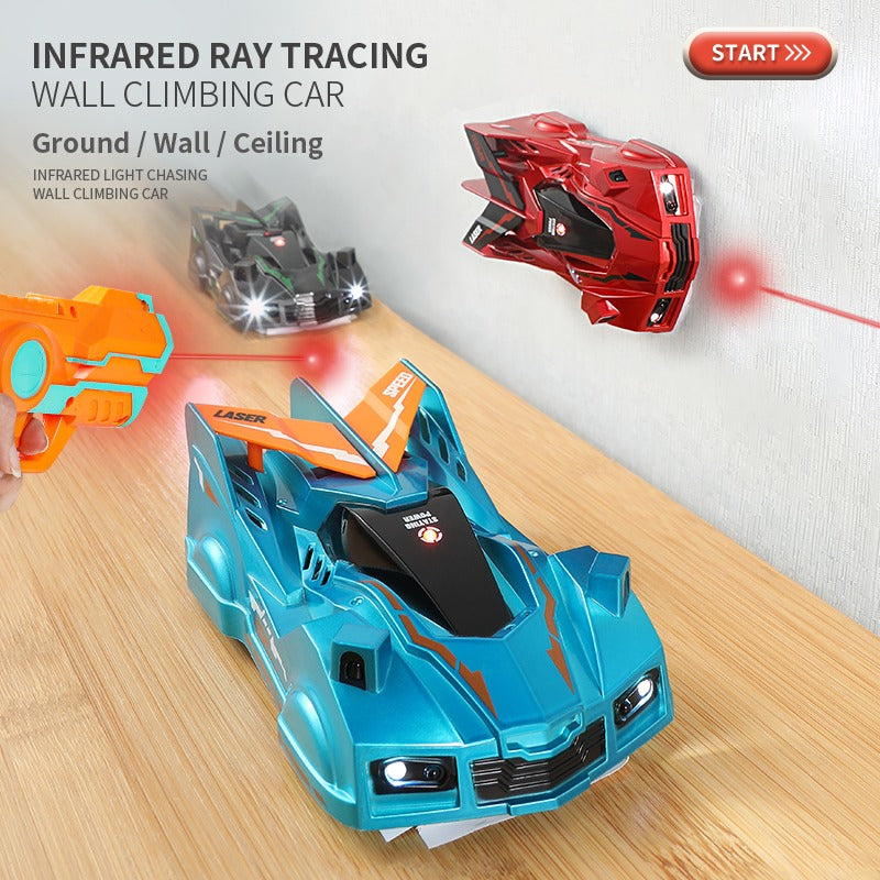 Remote Control Wall Climbing Car Laser Guided RC Car Kids Toy Ceiling Wall Driving Vehicle