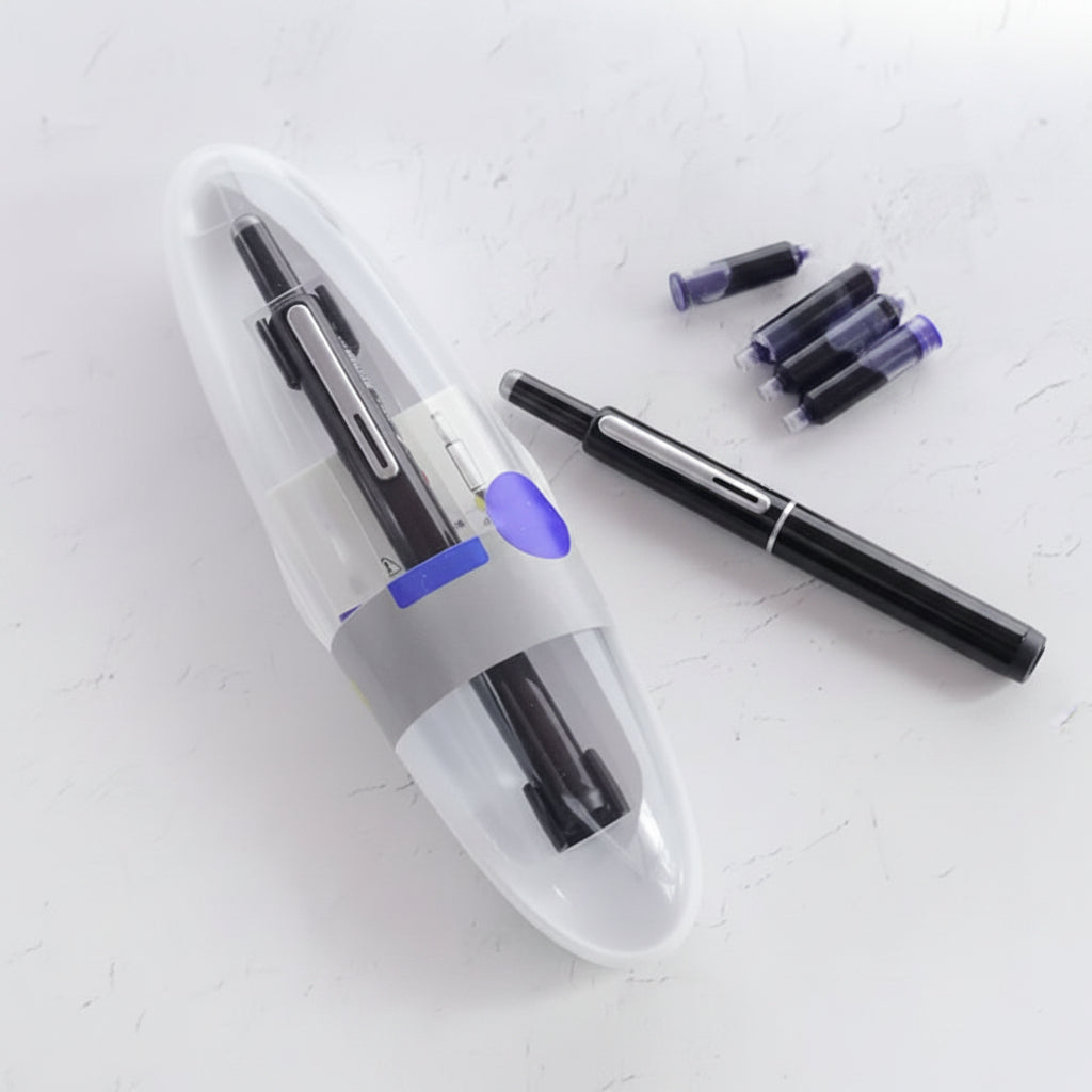 Retractable Fountain Pen with Ergonomic Grip for Smooth Everyday Writing