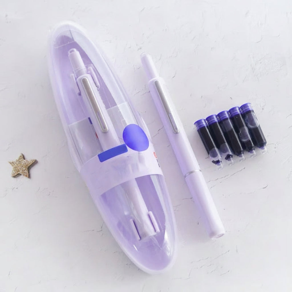 Retractable Fountain Pen with Ergonomic Grip for Smooth Everyday Writing