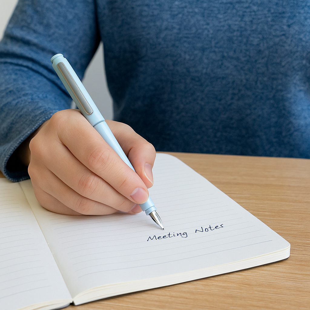 Retractable Fountain Pen with Ergonomic Grip for Smooth Everyday Writing