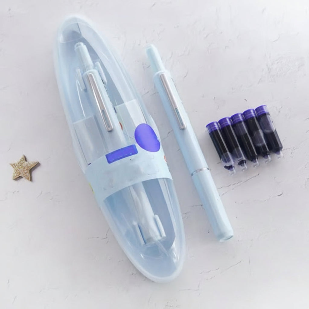 Retractable Fountain Pen with Ergonomic Grip for Smooth Everyday Writing