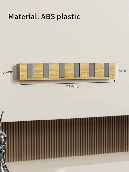Retractable Wall Coat Rack Space Saving Hook Organizer
