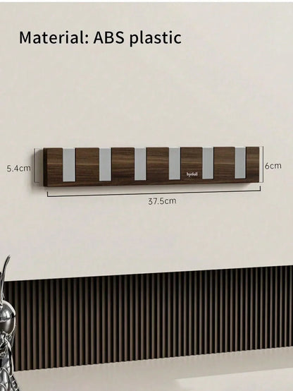 Retractable Wall Coat Rack Space Saving Hook Organizer