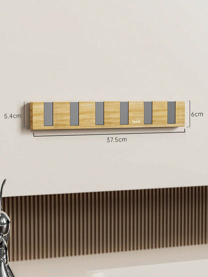 Retractable Wall Coat Rack Space Saving Hook Organizer