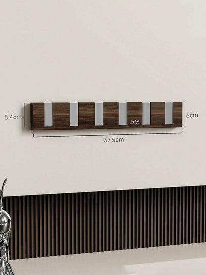 Retractable Wall Coat Rack Space Saving Hook Organizer