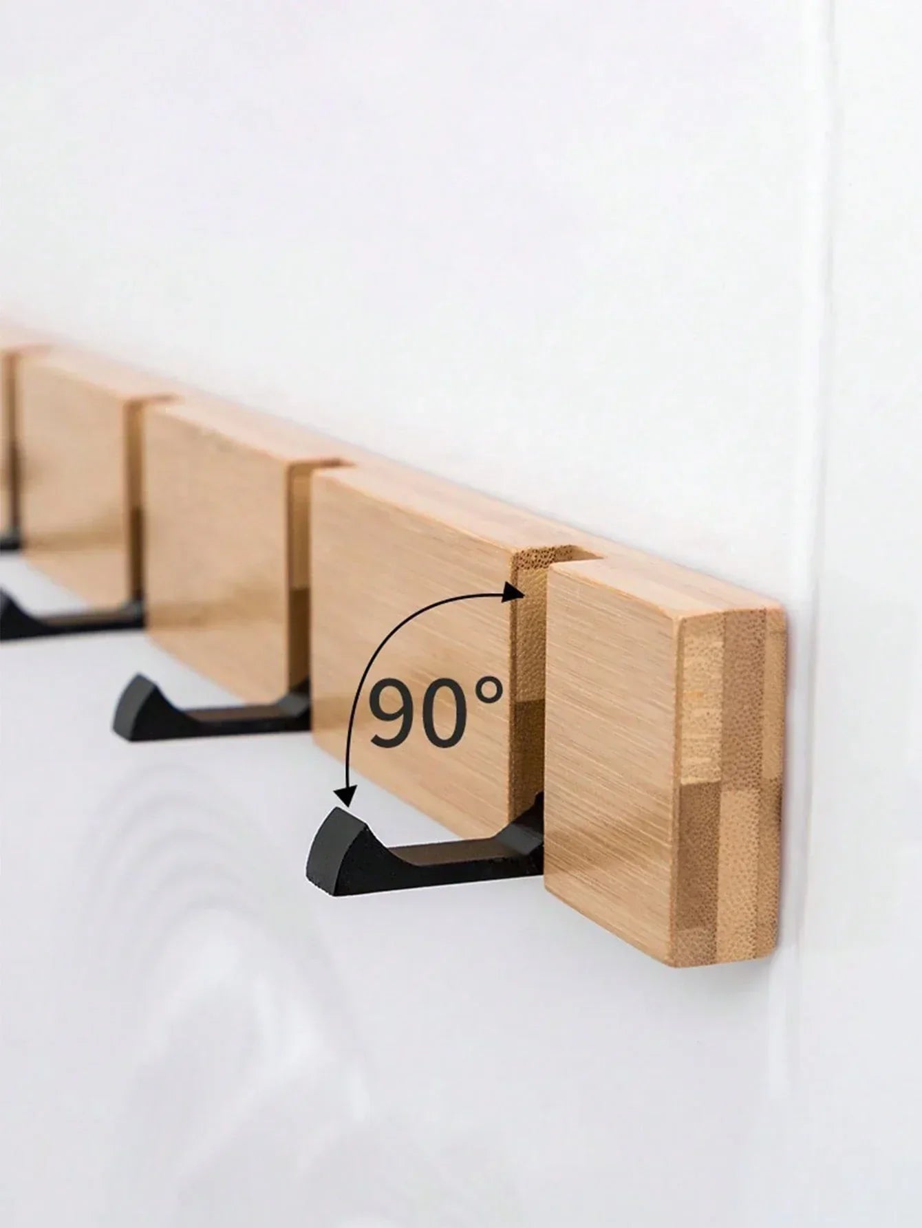 Retractable Wall Coat Rack Space Saving Hook Organizer