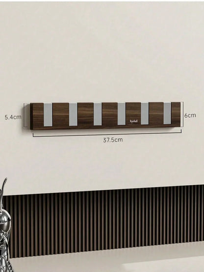 Retractable Wall Coat Rack Space Saving Hook Organizer