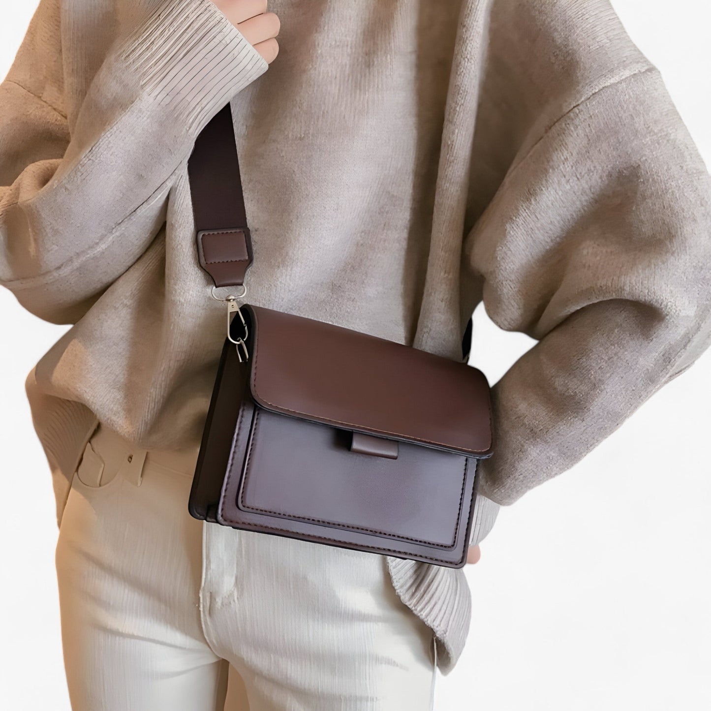 Retro Crossbody Shoulder Bag Vintage PU Leather Purse